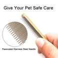 thumbnail image 4 of Peigne en Bois pour Chats, Chiens et Lapins - Outil de Toilettage Professionnel pour Cheveux Longs et Courts - Brosses Anti-Rayures pour Démêlage et Contrôle de la Perte de Poils Quotidien, 4 of 7