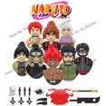 thumbnail image 2 of KDL811 Naruto Might Guy Night guy Sarutobi Asuma Sasori anime dolls mini action toy figures Assemble blocks kids Birthday gifts Gao Jinjia LED, 2 of 2