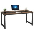 thumbnail image 1 of Tribesigns Modern Computer Desk, 70.8 x 31.5 inch Wood Office Desk for Home Office, Rustic Black, 1 of 5