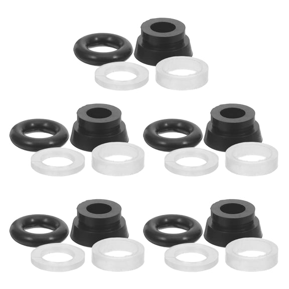 BESTYASH 5Sets Universal Hydraulic Floor Jack Seal Kit for Automotive Repair with Nitrile Rubber Components