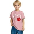 thumbnail image 7 of THDHVS Girls Summer T-Shirts,Summer Casual Tops for Kids,Girls Short Sleeve Heart Print T-Shirts Casual Cotton Tee Tops Blouse Pink 3-4 Years, 7 of 7