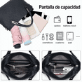 thumbnail image 3 of Set 4 Bolsas Mujer Moda Dama Crossbody Cosmetiquera Correa Negras, 3 of 5