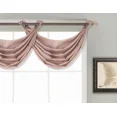 thumbnail image 2 of Gorgeous Home Linen Diamond Trellis V23 Faux Silk Waterfall Valance, Silver Grommet 2-Tone Window Curtain (1 Pc, 30" W x 18" L) Taupe/Gold, 2 of 5