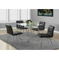 thumbnail image 3 of Monarch Specialties Dining Table, 48" Rectangular, Small, Kitchen, Dining Room, Metal, Tempered Glass, Chrome, Clear, Contemporary, Modern, 3 of 4