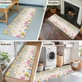 thumbnail image 5 of 2'x6' Rug Runners for Hallways Kitchen, Spring Floral Easter Non Slip Entryway Beside Floor Carpet Runner, Pastoral Tulip Flowers Watercolor Washable Laundry Room Bedroom Throw Rugs Mat, 5 of 8