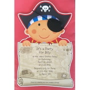 Pirate Party Create Your Own Invitations w/ Envelopes (8ct)