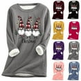 thumbnail image 2 of Mepaouo Fleece Sweatshirts for Women Winter Warm Crewneck Long Sleeve Thermal Pullover Tops, 2 of 4