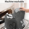 thumbnail image 5 of Grey Dog Paw Footprint Bathroom Rugs Mat,Non Slip Microfiber Bathroom Rug,Rubber Backing,Soft Bathroom Mats for Bathroom Floor,Tub and Shower,17x27in(43x68cm), 5 of 5