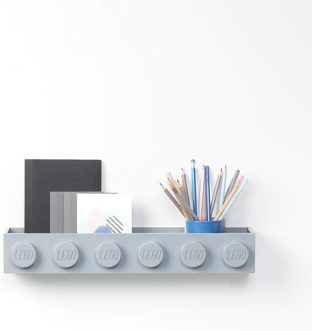 Room Copenhagen, Lego Book Rack - Decorative Floating Shelf Storage - Black (41121733)