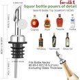 thumbnail image 5 of Liquor Pour Spout,Pour Spout for Liquor Bottles,Automatic Olive Oil Dispenser Spout,liquor dispenser,Olive Oil Spout,liquor bottle pourers Alcohol Wine Syrup Home Bar Accessories (Sliver, 6 Pack), 5 of 10