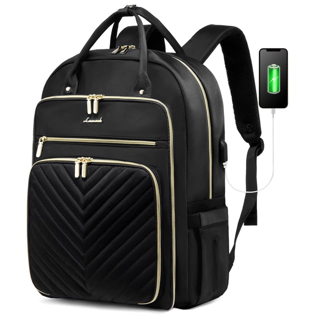 Mochila para portátil LOVEVOOK para mujer, profesora, 15.6 pulgadas, impermeable