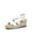 WHITE-PU, variant on Womens Platform Espadrilles Wedge Sandals, Slip on Elastic Ankle Strap Sandals for Women Casual Dressy Summer