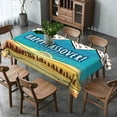 thumbnail image 4 of Happy Passover Tablecloth Jewish Matzo Pesach Festival Holiday Party Decoration Kitchen Dining Room Home Decor-60×84inch, 4 of 5