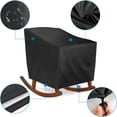 thumbnail image 4 of Outdoor Swivel Patio Chair Cover 210D Oxford Cloth Waterproof Protection for Patio Rocking Chairs Heavy Duty Furniture Protector, 4 of 8
