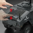 thumbnail image 6 of 1/12 Jeep Model Car with LED Lights, 280 Motor, 6KM/H Speed 2.4G Off-Road Truck, Linked Steering Wheel & Detailed Interior – Realistic RC Military Remote Control Car Toy for Adults, 6 of 9