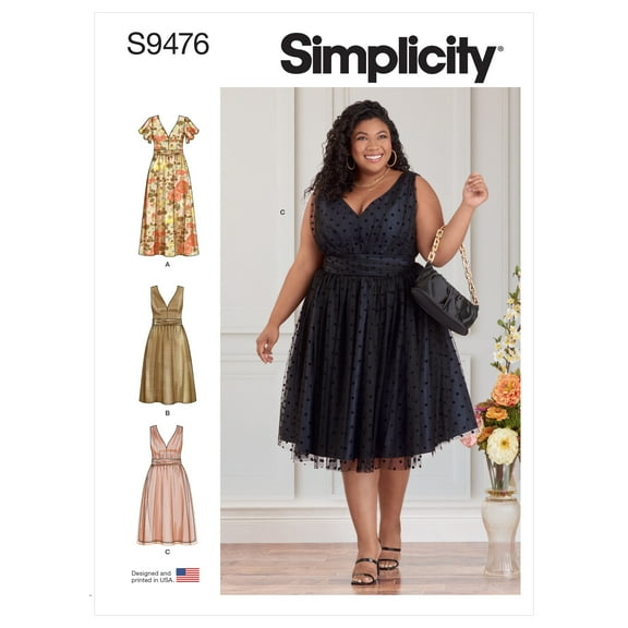 Simplicity Womens Dresses-18W-20W-22W-24W