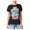 black, variant on Zion Rootswear Womens Short sleeve Graphic T-Shirt, Black, Juniors, X-Small