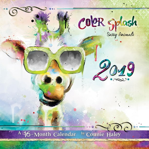 2019 Color Splash Connie Haley Wall Calendar