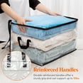 thumbnail image 5 of Lifewit 6 Pack Clear Clothes Storage Bags, 60L Plastic Blanket Storage Bags, Vinyl Foldable Moving Bags with Zipper, Closet Organizers and Storage Containers for Bedding, Duvet, Pillow, 5 of 8