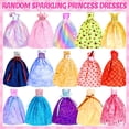 thumbnail image 2 of Cfowner 85 Pack Handmade Doll Clothes Including Princess Gowns, Fashion Skirts, Evening Dresses, Tops, Pants, Bikini Swimsuits, Shoes, Crowns, Necklaces, Glasses, Accessories for 11.5 inch Doll, 2 of 8