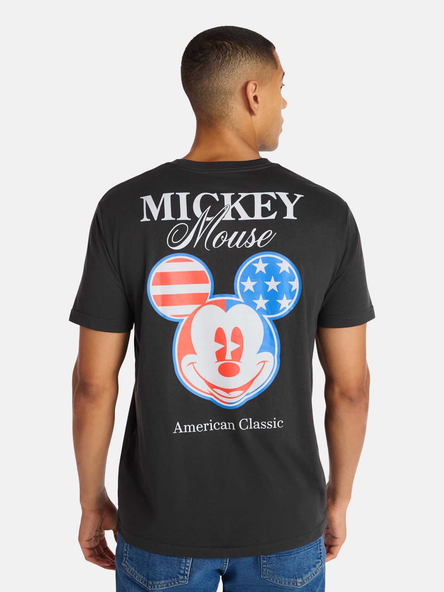 Disney, Men's & Big Men's Americana Graphic Tee, Mickey Mouse, Sizes XS-5XL