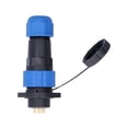 thumbnail image 4 of Prise Filaire Étanche, Connecteur d'Alimentation Aviation Résistant aux Hautes Températures Isolation AC250V 5A Protection IP68 Contacts en Cuivre pour Équipements Électroniques 8 Broches, 9 Broches, 10 Broches, 12, 4 of 8