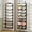 Black, variant on 8-Tier Over the Door Pantry Organizer, Large Metal Door Spice Rack with Adjustable Basket, 2 in 1 Wall Mount or Hanging Heavy-Duty Pantry Door Storage Shelf for Kitchen and Bathroom, Black