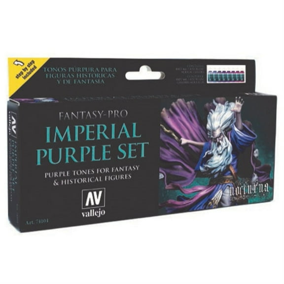 Vallejo VJ74104 Fantasy-Pro Imperial Set Toy, Purple