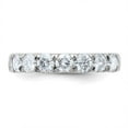 thumbnail image 5 of FJC Finejewelers 14 kt White Gold 1ct. 7 Stone D E F Pure Light Moissanite Band 3 mm, 5 of 8