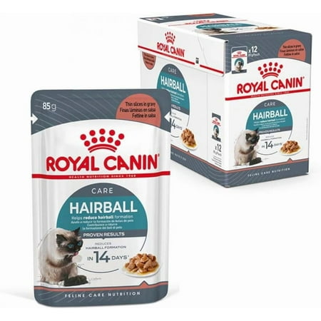 Royal Canin Hairball Cat Care Wet Food in GRAVY 12x85g