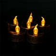 thumbnail image 5 of 12Pcs Pack Of 12 Flameless Led Tea Light Candles, Flickering Amber Battery Operated, Small Cute Safe For Children Easy To Operate For Christmas Thanksgiving And Other, 5 of 8