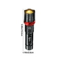 thumbnail image 3 of Heliisoer USB Charging White Digital Display Strong Light Flashlight With Retractable Mini Zoom Long Beam Light Suitable For Outdoor Camping, 3 of 9
