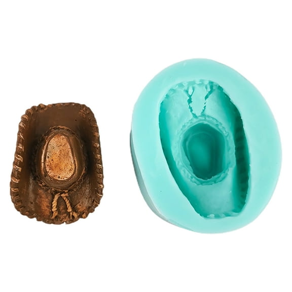 HYROOY Cowboy Hat Silicone Mold ant Chocolate Candy Jelly Mold Cake Decorating Tray