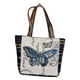 thumbnail image 5 of Bolso de hombro de lona para mujer jinwen Bolso de viaje de moda con cremallera informal mariposa, 5 of 8