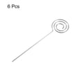 thumbnail image 3 of Uxcell Metal Cocktail Toothpicks Circle Shape Drink Pick Cocktail Skewer 6Pack(Silver), 3 of 8