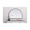 thumbnail image 4 of Elegant Decor Metal Frame Arch Mirror 33x24 Inch in Black, 4 of 9