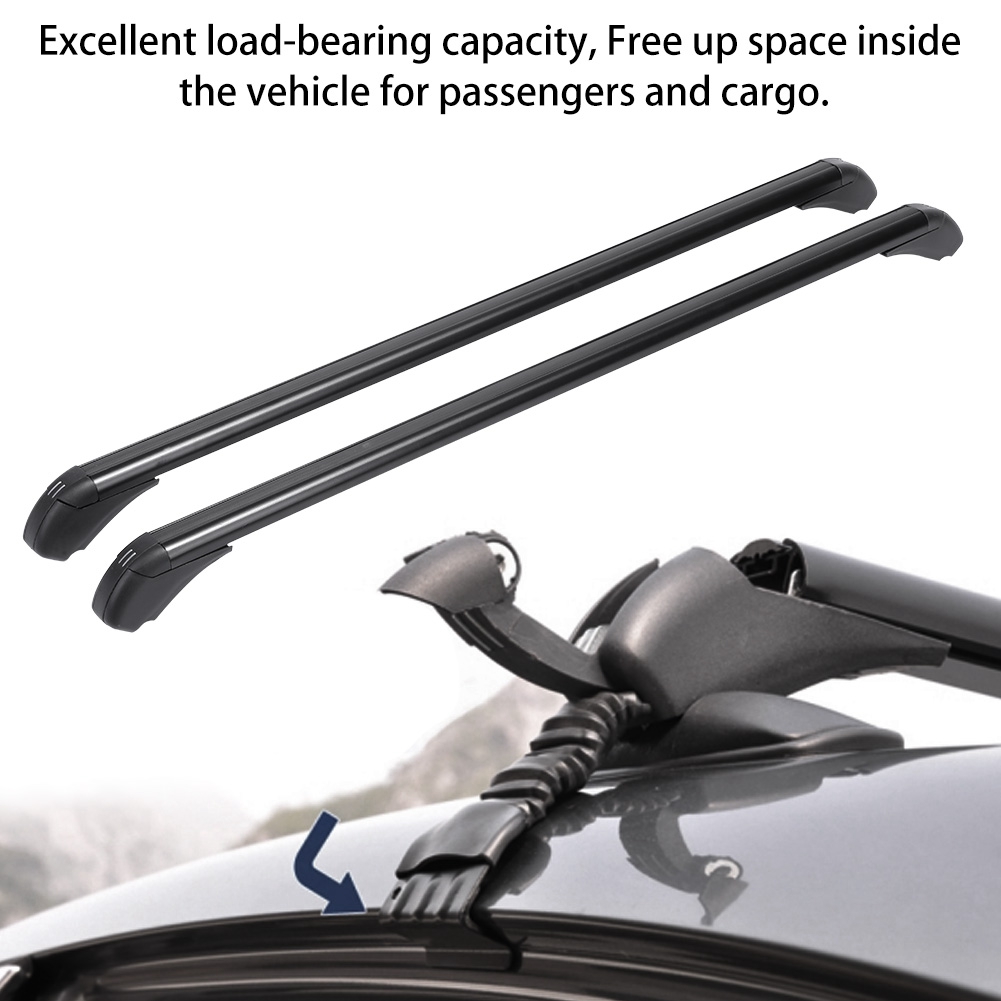 Gupbes Car Luggage Roof Bars, Car Roof Bars,Universal 2x Aluminum Car