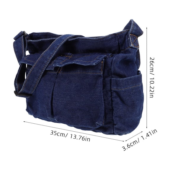 WORGEOUS Crossbody Purses for Women Korean Style Shoulder Bag Handbag Denim Cloth