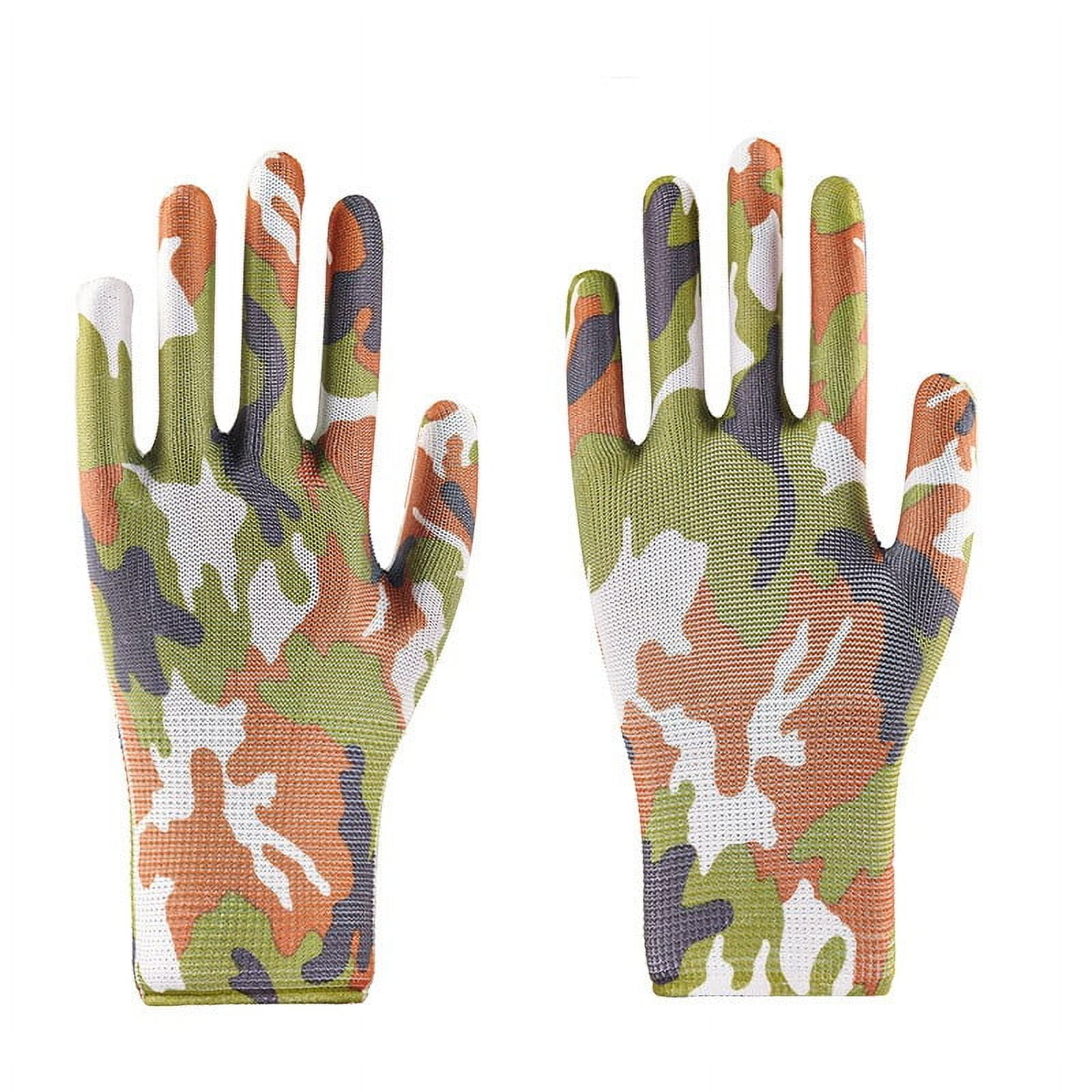 6 Paires De Gants De Jardin Femme - Protection Anti-dérapante Et Respirante - Taille L Violet/Vert