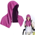 thumbnail image 2 of Hooded Cooling Towel, Torqee Fast Wicking Neck Wrap, Outdoor Head Cover, for Sports, Camping, Cycling and Hot Weather, Hot Pink, 2 of 9