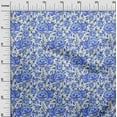 thumbnail image 3 of oneOone Polyester Spandex Blue Fabric Florals Sewing Fabric By The Yard Printed Diy Clothing Sewing Supplies 56 Inch Wide, 3 of 5