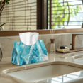 thumbnail image 5 of ZUXONGSY Marble Stripes Tissue Box Covers PU Leather Tissue Cube Box Cover with Buckle Rectangular Tissue Box Cover Easy to Carry Stylish Tissue Box Cover for Business Travel, 5 of 7