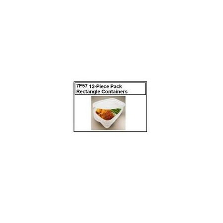 Rubbermaid Rubbermaid 7F57 4PC Rubbermaid Takealongs 7F57 12-Piece Pack of Divided Rectangle Containers
