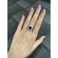 thumbnail image 3 of 2.10Ct Round Cut Simulated Blue Sapphire Women's Wedding Ring 14K White Gold Plated, 3 of 4