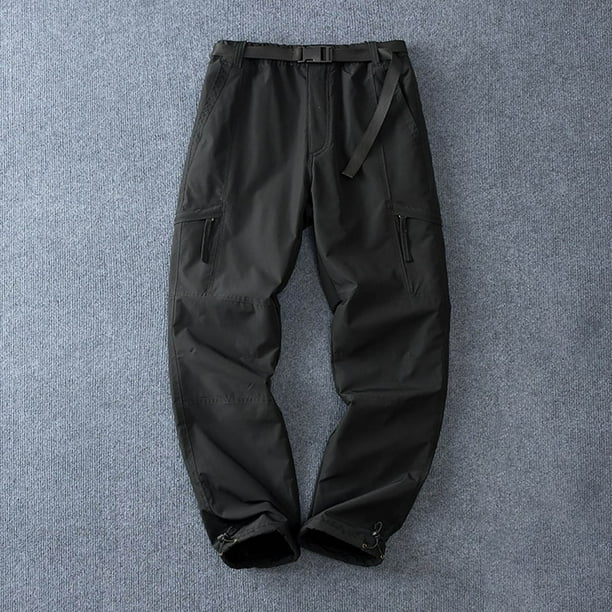 Ceisia Men Solid Color Multi Pocket Work Pants Warm Casual All Gift Occasion Long Trousers