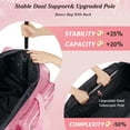 thumbnail image 6 of Dance Bag with Garment Rack, Pink 28" Glitter Dance Competition Must Haves Recital Dance Bag with Rack, Costumes Rolling Garment Bags For Travel Collapsible Suitcase for Dancers Performers, 6 of 9