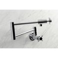 thumbnail image 3 of Kingston Brass KS4101DX Concord Wall Mount Pot Filler Faucet, Polished Chrome, 3 of 7