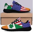 thumbnail image 3 of Irish American flag US Shoes Sneakers for Women Men Black Size 10, 3 of 7
