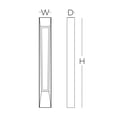 thumbnail image 2 of AFX Rowan 20-inch ADA Textured Grey LED Outdoor Sconce, White Acrylic Shade, 2 of 6