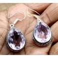 thumbnail image 2 of Pink Kunzite Gemstone 925 Sterling Silver Jewelry Earring Size -1 In, 2 of 2